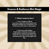 Essence & Radiance Mist Magic – Hair Volume Mist + Glow Face Mist with SPF 30 (Pack of 2)