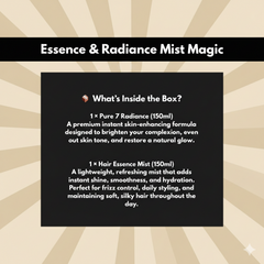 Essence & Radiance Mist Magic – Hair Volume Mist + Glow Face Mist with SPF 30 (Pack of 2)