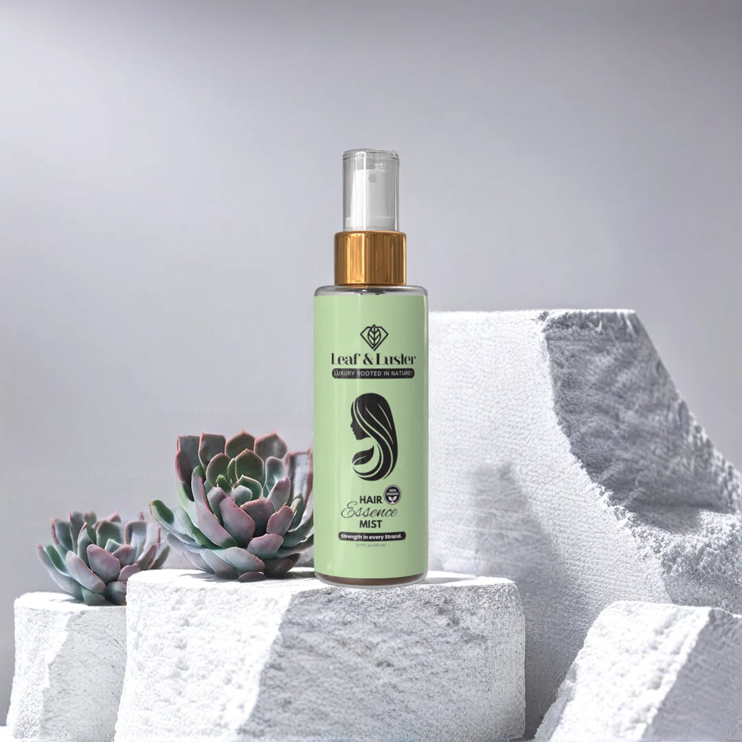 Hair Essence Mist – Natural Hair Tonic for Thicker, Fuller & Shiny Hair | Leaf & Luster